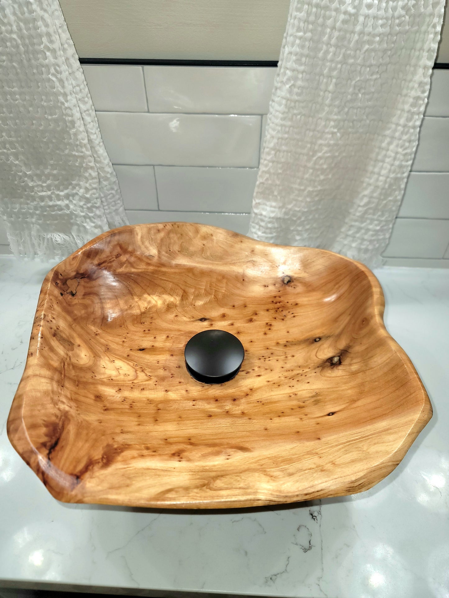 Wood Vessel Sink - A