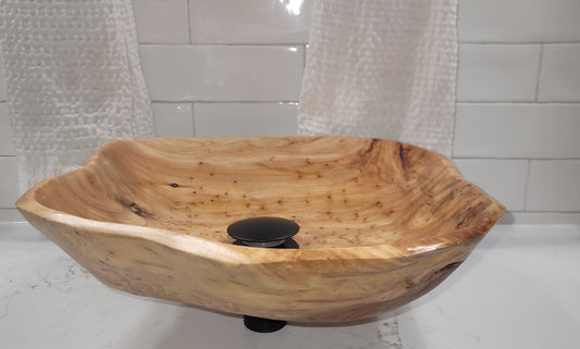 Wood Vessel Sink - A